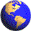 Smilies with a globe