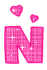 The letters and signs